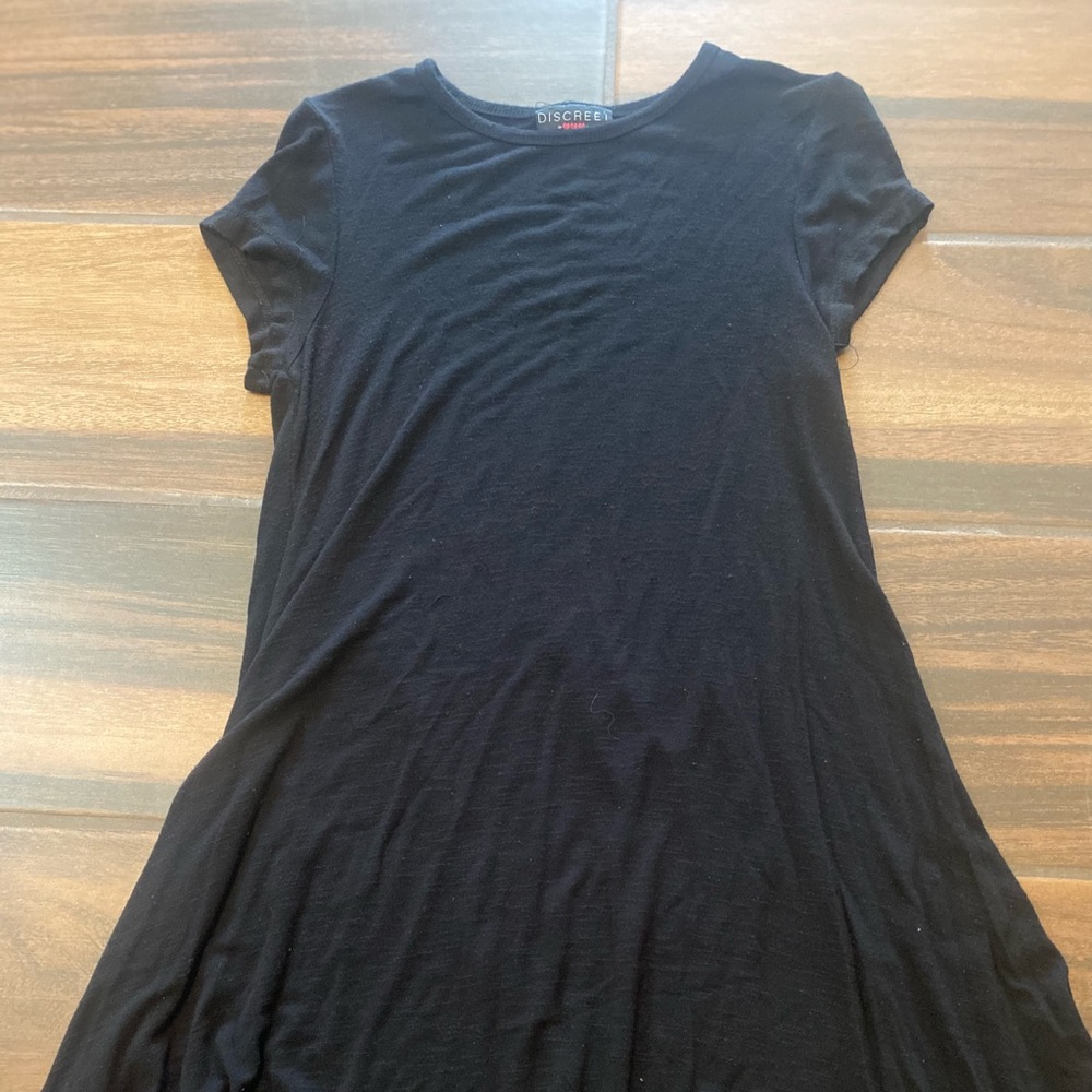 black t-Shirt dress